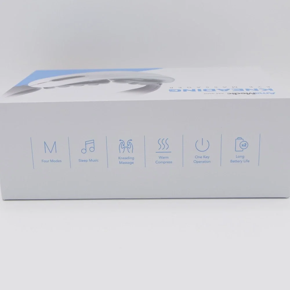 AmaMedic AM-4602 Kneading Eye Massager - 4 Modes, Sleep Music, Wam Compress